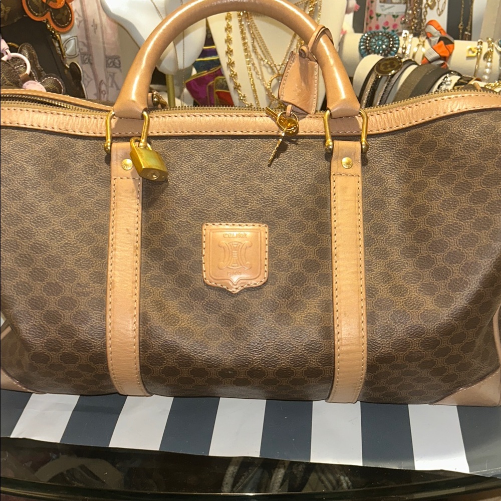 Easter Sale!!! Celine Bundle Brown Duffle and Travel Pouch!!